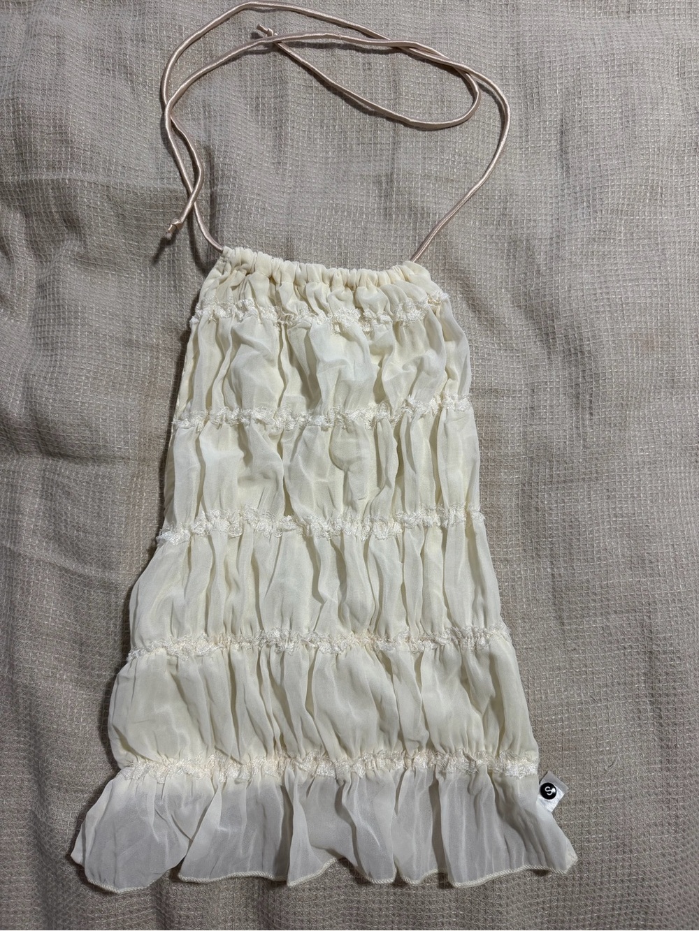 Ivory Halter Ruffle Two Piece Set - Picture 5 of 6